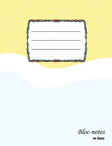 Bloc-Notes En Blanc: Design De Plage Simple - Format A4 | 112 Pages | Carnet De Notes Avec Registre | Id?al Comme Agenda, Carnet De Croquis, Carnet De ... ? Dessin Ou ? Colorier Vide (French Edition)