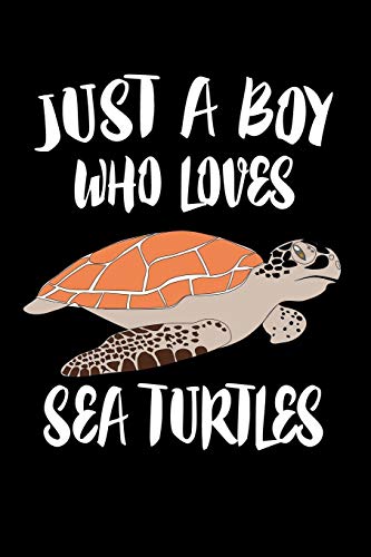 Just A Boy Who Loves Sea Turtles: Animal Nature Collection - 9781080220175