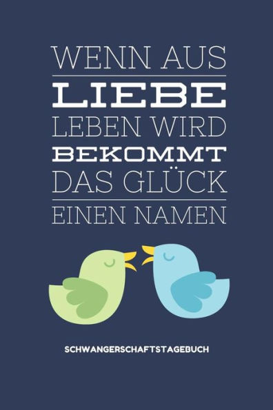 Wenn Aus Liebe Leben Wird Bekommt Das Glück Einen Namen Schwangerschaftstagebuch: A5 Tagebuch Mit Schönen Spruch Als Geschenk Für Schwangere | ... | Erinnerungsalbum Mama (German Edition) - 9781080607822