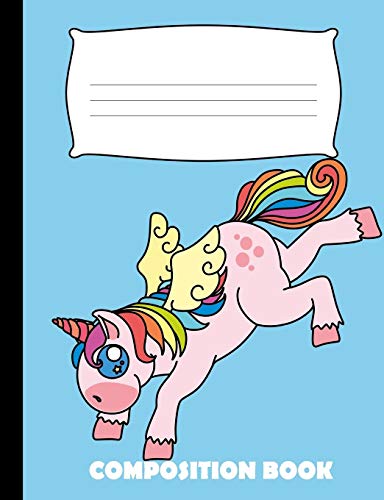 Composition Book: Unicorn Composition Notebook Wide Ruled - 9781080879588