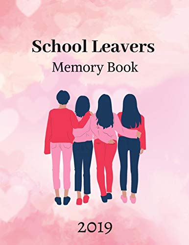 School Leavers Memory Book: Autograph Memories Contact Details A4 120 Pages Pink