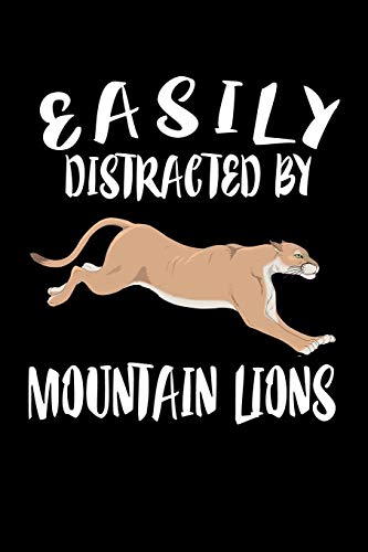 Easily Distracted By Mountain Lions: Animal Nature Collection - 9781081502942
