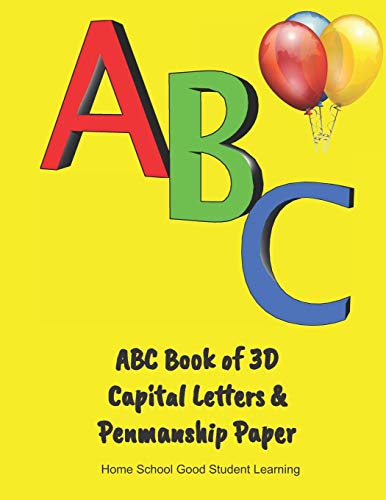 Abc Book Of 3D Capital Letters & Penmanship Paper - 9781081675714