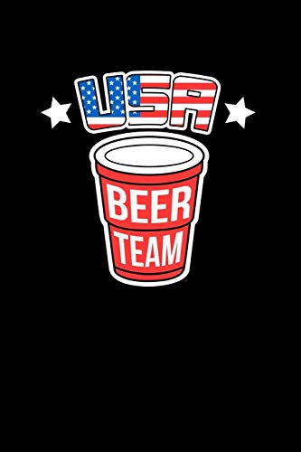 Usa Beer Team: 120 Pages I 6X9 I Graph Paper 4X4 I Funny Alcohol, Drinking & Fourth Of July Gifts - 9781081981396