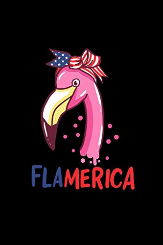 Flamerica: 120 Pages I 6X9 I Graph Paper 5X5 I Funny 4Th Of July, Patriotic, Liberty & 1776 Gifts
