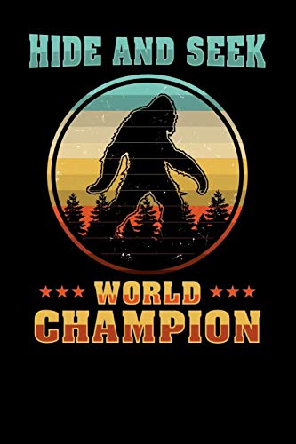 Hide And Seek World Champion: 120 Pages I 6X9 I Graph Paper 5X5 I Funny Yeti & Sasquatch Gifts