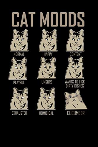 Cat Moods: 120 Pages I 6X9 I Graph Paper 5X5 I Funny Humor Pet, Cat & Dog Feeling Gifts