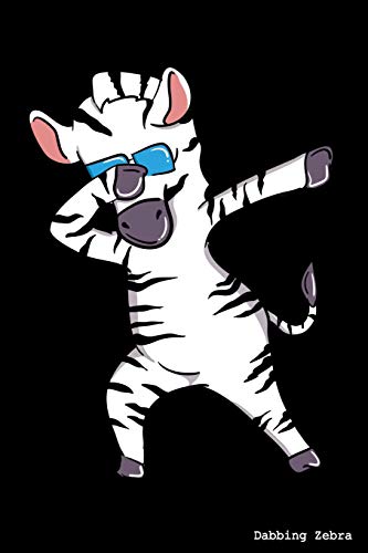 Dabbing Zebra: 120 Pages I 6X9 I Graph Paper 4X4 I Funny Exotic Stripes Wildlife Gifts
