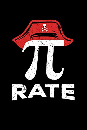 Pi Rate: 120 Pages I 6X9 I Graph Paper 4X4 I Funny Mathematics Constant & Sea Robber Gifts