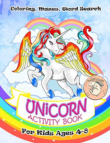 Unicorn Activity Book Fur Kids Ages 4-8: A Fun Kid Workbook Game Fur Learning, Coloring, Mazes, Word Search And More! - 9781082167973