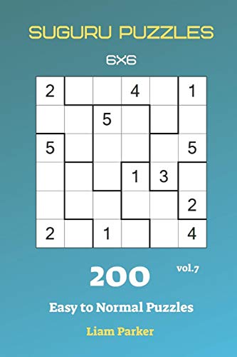 Suguru Puzzles - 200 Easy To Normal Puzzles 6X6 Vol.7
