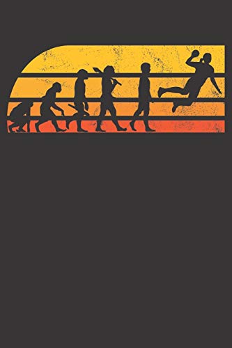 Notebook: Dot Grid Dotted 6X9 120 Pages Handball Girl Funny Handballer Evolution Gift