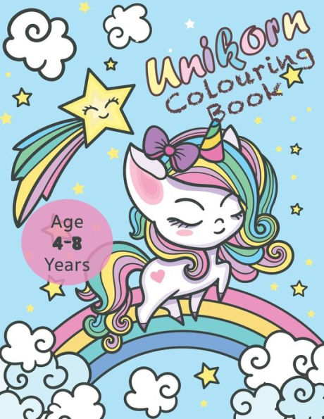 Unicorn Colouring Book: Activity Book For Kids Age 4-8 Years | Unicorn, Rainbow, Magic And More!