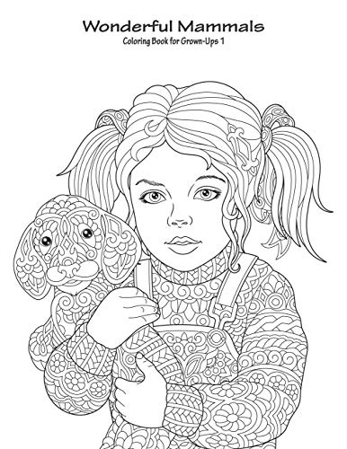 Wonderful Mammals Coloring Book For Grown-Ups 1