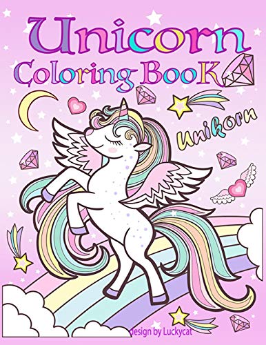 Unicorn Coloring Book: For Kids Ages 4-8 - 9781083152145
