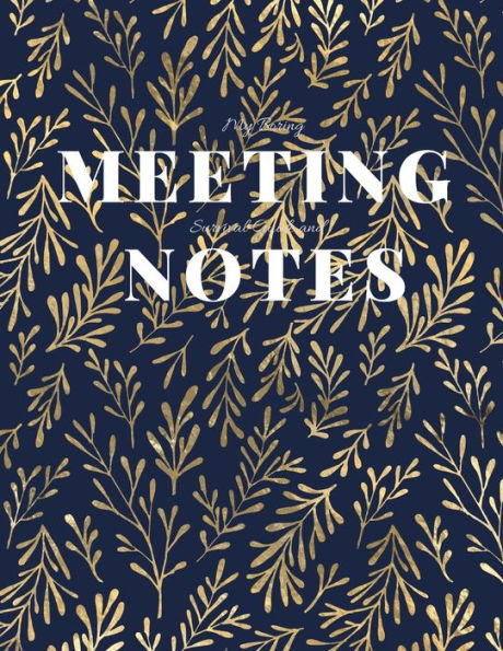 My Boring Meeting Survival Guide And Notes: 8.5X11 Meeting Notebook And Puzzle Book - 9781086200157