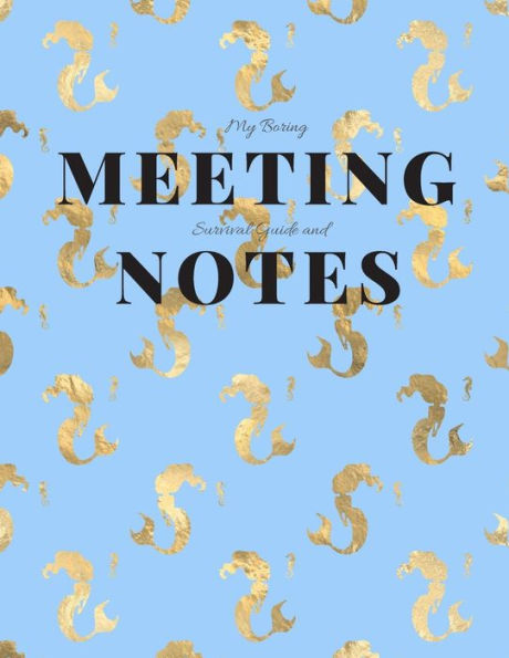 My Boring Meeting Survival Guide and Notes: 8.5x11 Meeting Notebook and Puzzle Book - 9781086200270
