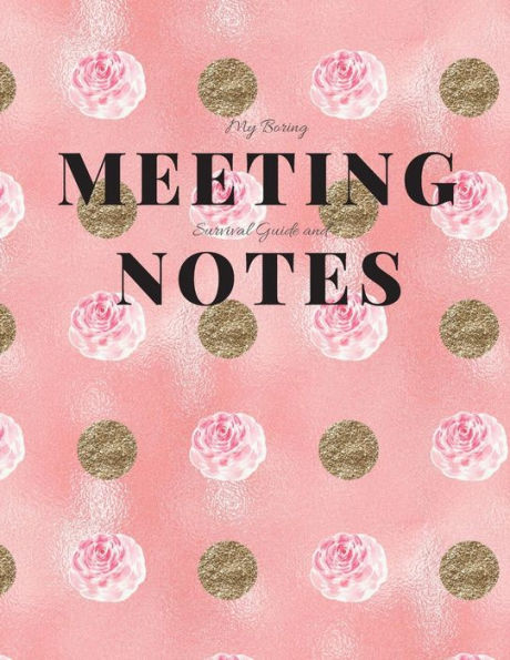 My Boring Meeting Survival Guide and Notes: 8.5x11 Meeting Notebook and Puzzle Book - 9781086200300