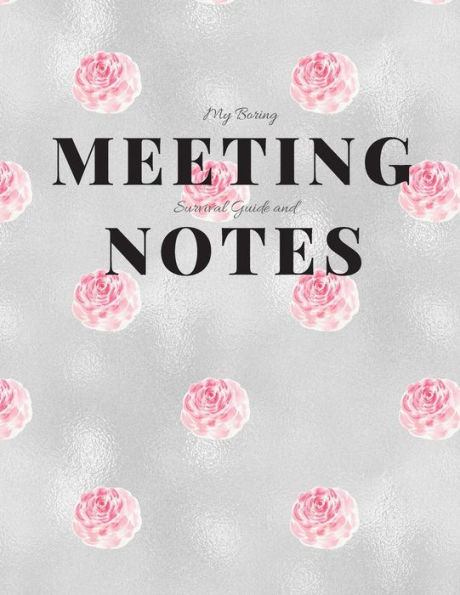 My Boring Meeting Survival Guide and Notes: 8.5x11 Meeting Notebook and Puzzle Book - 9781086203462