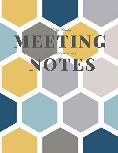 My Boring Meeting Survival Guide And Notes: 8.5X11 Meeting Notebook And Puzzle Book - 9781086420913