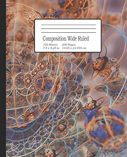 Composition Wide Ruled: Notebook Fur Students, Home School, Pre-School Up To College, Great Fur Writing Notes. 7.5" X 9.25" - 9781086447866