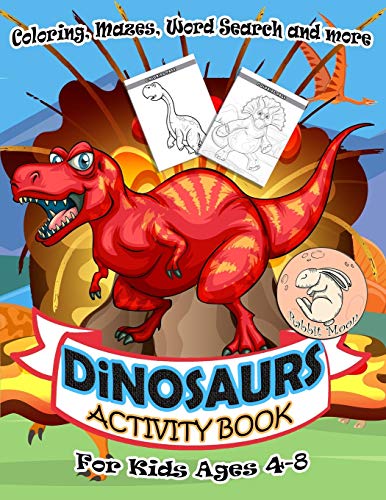 Dinosaurs Activity Book Fur Kids Ages 4-8: A Fun Kid Workbook Game Fur Learning, Coloring, Mazes, Word Search And More ! Activity Book Dinosaurs - 9781086594393