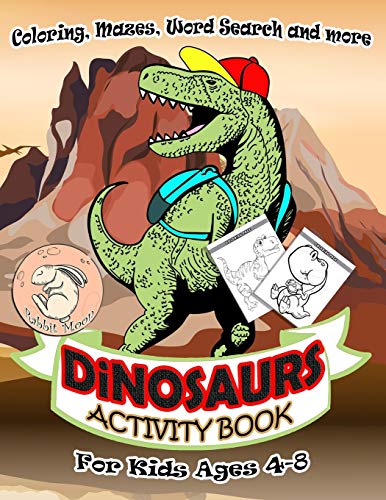 Dinosaurs Activity Book Fur Kids Ages 4-8: A Fun Kid Workbook Game Fur Learning, Coloring, Mazes, Word Search And More ! Activity Book Dinosaurs - 9781086594454