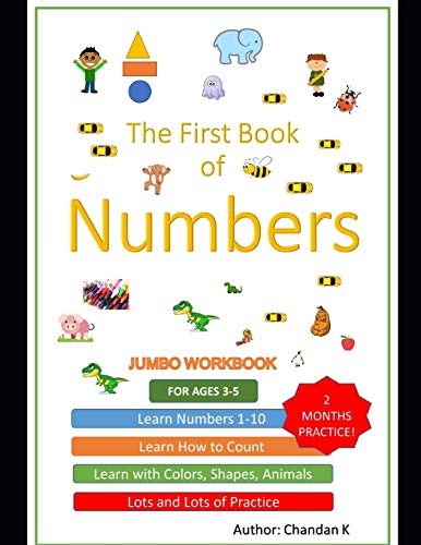 Learn Numbers: One To Ten Workbook 1-10: Fun Learning Numbers Up To 10 With Activities Like Colouring, Sketching, Counting Games And Projects