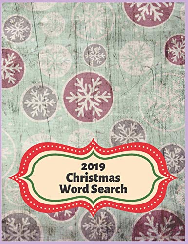 2019 Christmas Word Search: Holiday Themed Word Find For Easy Gift At Christmas This Year