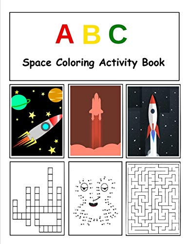 Abc Space Coloring Activity Book: Alphabet Coloring - Writing - Activity Book For Kids