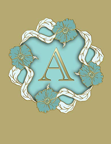 A: 100 Pages 8.5" X 11" Monogram Notebook College Ruled Line Paper