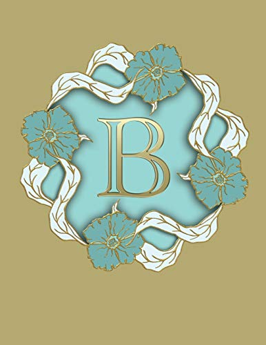 B: 100 Pages 8.5" X 11" Monogram Notebook College Ruled Line Paper