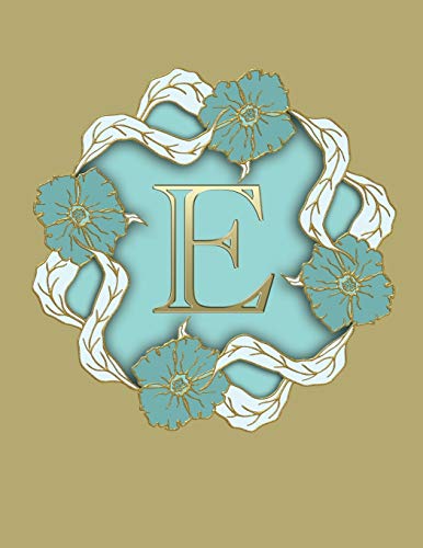 E: 100 Pages 8.5" X 11" Monogram Notebook College Ruled Line Paper