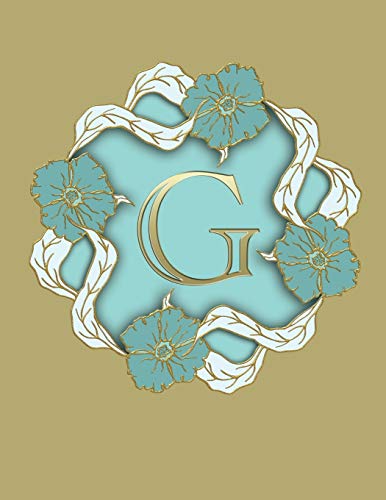 G: 100 Pages 8.5" X 11" Monogram Notebook College Ruled Line Paper