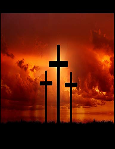 The Cross Christian Inspirational Notebook: 100 Pages 8.5" X 11" Wide Ruled Line Paper - 9781087816869
