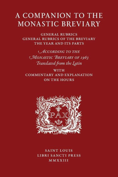 A Companion To The Monastic Breviary