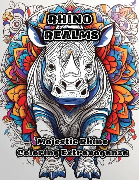 Rhino Realms: Majestic Rhino Coloring Extravaganza