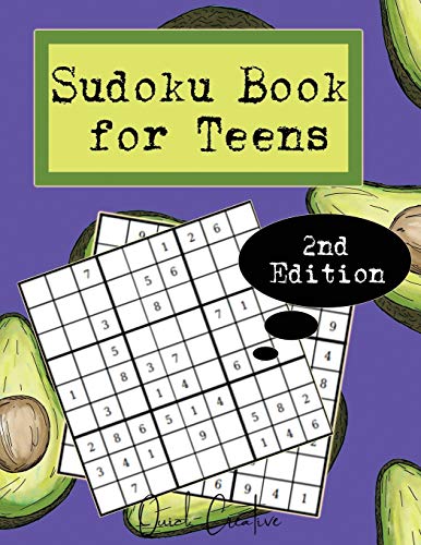 Sudoku Book For Teens 2Nd Edition: Easy To Medium Sudoku Puzzles Including 330 Sudoku Puzzles With Solutions, Avocado Edition, Great Gift For Teens Or Tweens (Teen Edition Volume)