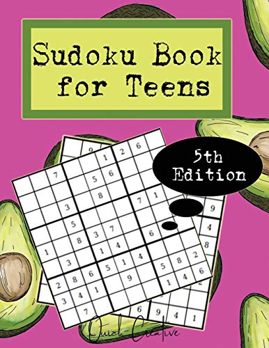 Sudoku Book For Teens 5Th Edition: Easy To Medium Sudoku Puzzles Including 330 Sudoku Puzzles With Solutions, Avocado Edition, Great Gift For Teens Or Tweens (Teen Edition Volume)