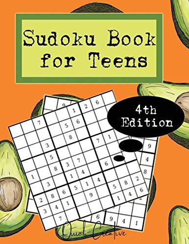 Sudoku Book For Teens 4Th Edition: Easy To Medium Sudoku Puzzles Including 330 Sudoku Puzzles With Solutions, Avocado Edition, Great Gift For Teens Or Tweens (Teen Edition Volume)
