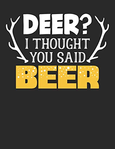 Bier Tasting Buch: Dein Persönliches Verkostungsbuch Zum Selber Ausfüllen ? Für Über 100 Verschiedene Bier Sorten, Craft Beer, Pils, Pale Ale Oder Ipa ... ? Motiv: Deer And Beer (German Edition) - 9781088918098