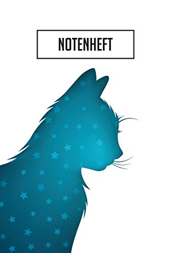 Notenheft: 100 Seiten I 8 Notensysteme Pro Seite I Größe Ca. Din A5 I Notenheft Für Katzenliebhaber I Ideal Für Den Musikunterricht (German Edition) - 9781089188872