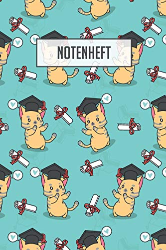 Notenheft: 100 Seiten I 8 Notensysteme Pro Seite I Größe Ca. Din A5 I Notenheft Für Katzenliebhaber I Ideal Für Den Musikunterricht (German Edition) - 9781089189985