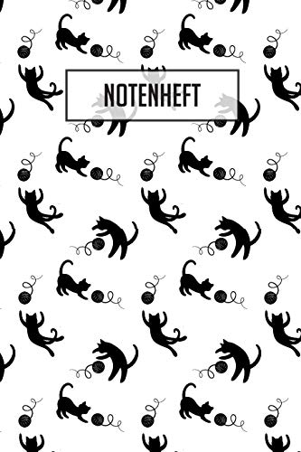 Notenheft: 100 Seiten I 8 Notensysteme Pro Seite I Größe Ca. Din A5 I Notenheft Für Katzenliebhaber I Ideal Für Den Musikunterricht (German Edition) - 9781089190110