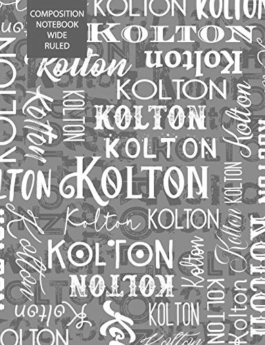 Kolton Composition Notebook Wide Ruled - 9781090633583