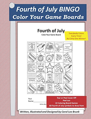 Fourth Of July Bingo: Color Your Own Game Boards