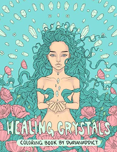 Healing Crystals Coloring Book (Coloring Books By T Fallon)