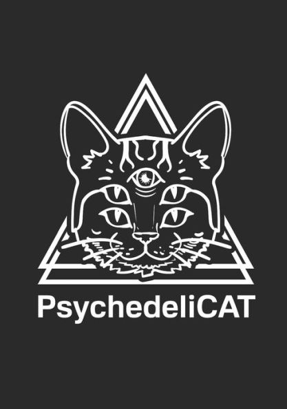 Psychedelic Notes: Katzen Notizbuch | 124 Seiten | Leer mit Seitenzahlen | Malbuch | Notes | Psychedelic Cat
