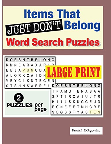 Items That Just Don?T Belong Word Search Puzzles