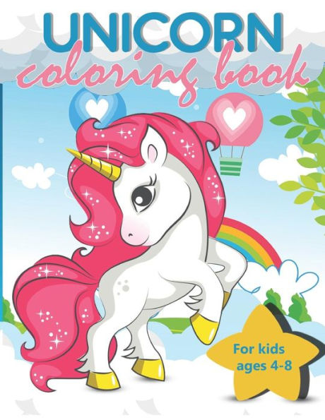 Unicorn Coloring Book For Kids Ages 4-8 - 9781094762326
